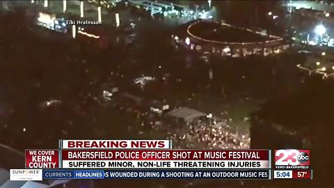 Off-duty Bakersfield Police Officer shot during Las Vegas mass shooting