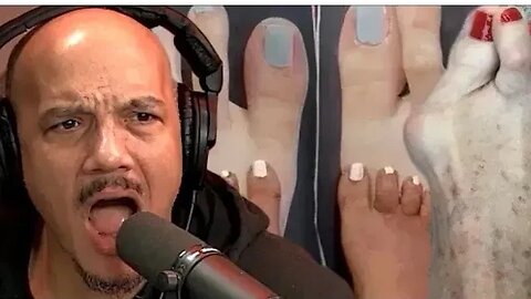 True Freeman Donna Shows Her Feet Live On Air