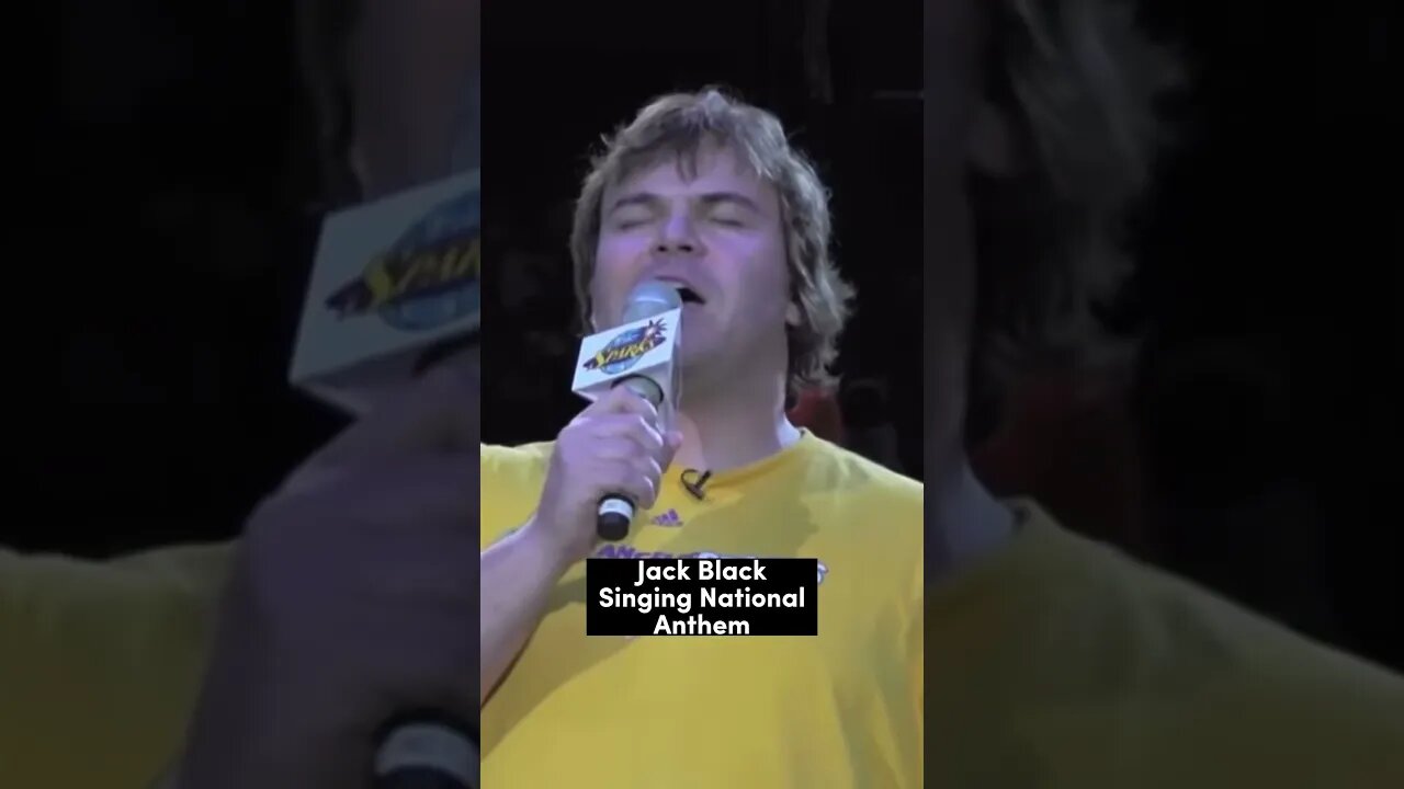 Jack Black Singing National Anthem