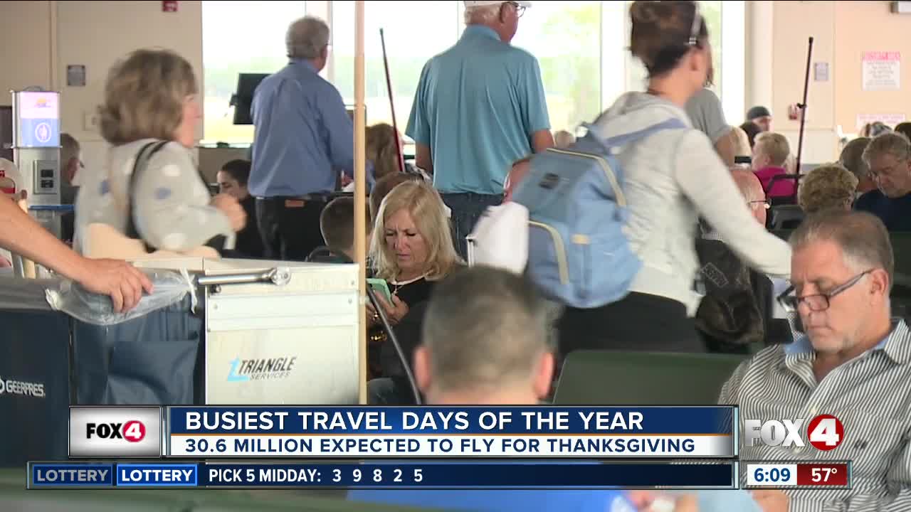 More than 30 million people expected to fly during Thanksgiving holiday