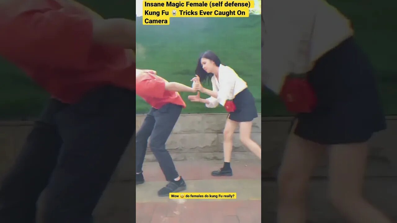 Insane Magic Female (self defense) Kung Fu 🥋Tricks Ever Caught On Camera #shorts #kungfu #taekwondo