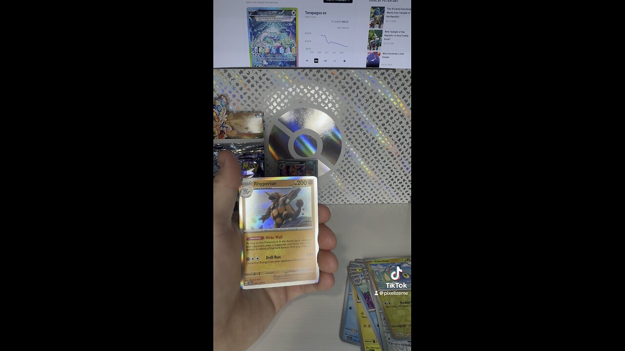 Pokemon Stellar Crown - I pulled A Rare Rhyperior!
