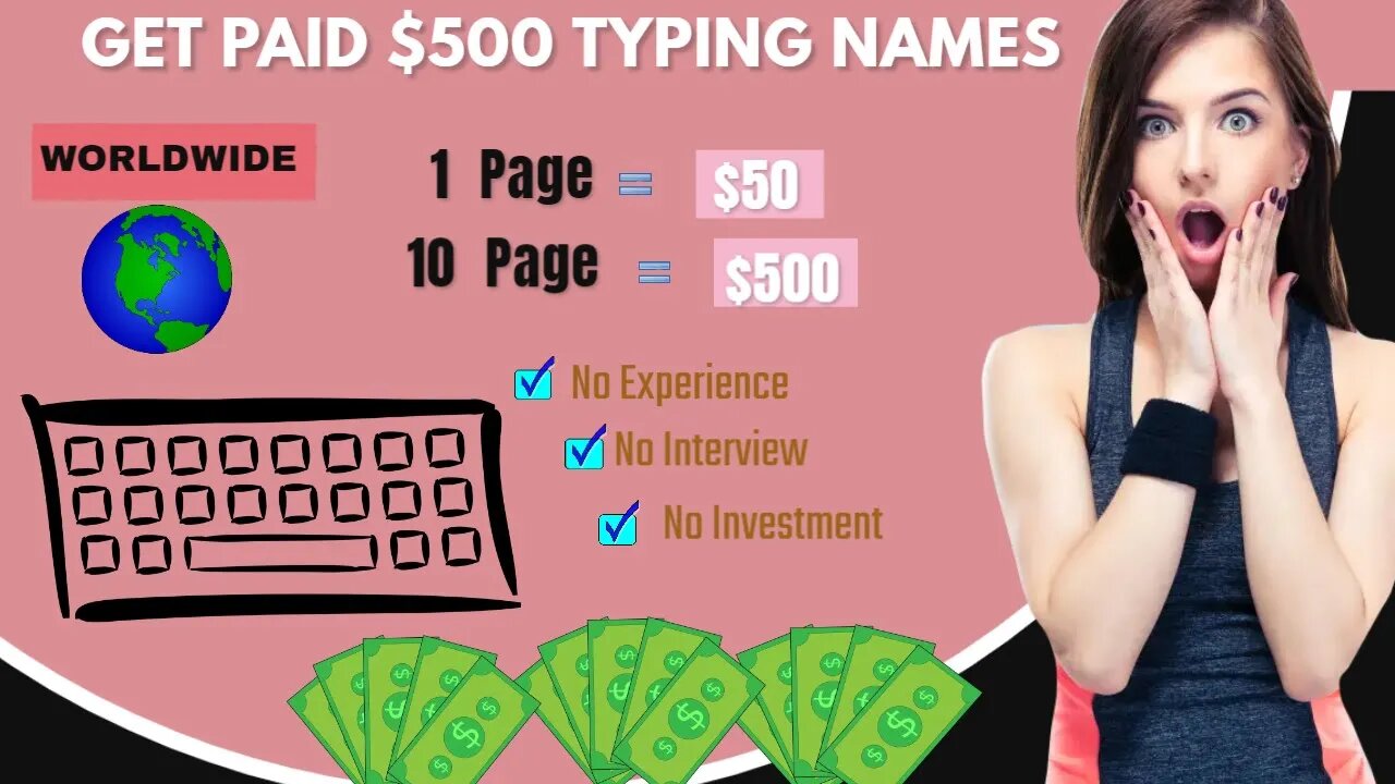 Make$150 By Typing Names Easily l Make Money Online 2023 Without Investment (Worldwide) #ezmoney