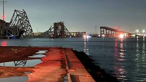 Maryland bridge collapsed after being struck by container ship