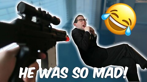 SURPRISE ATTACK w/ AIRSOFT GUN!