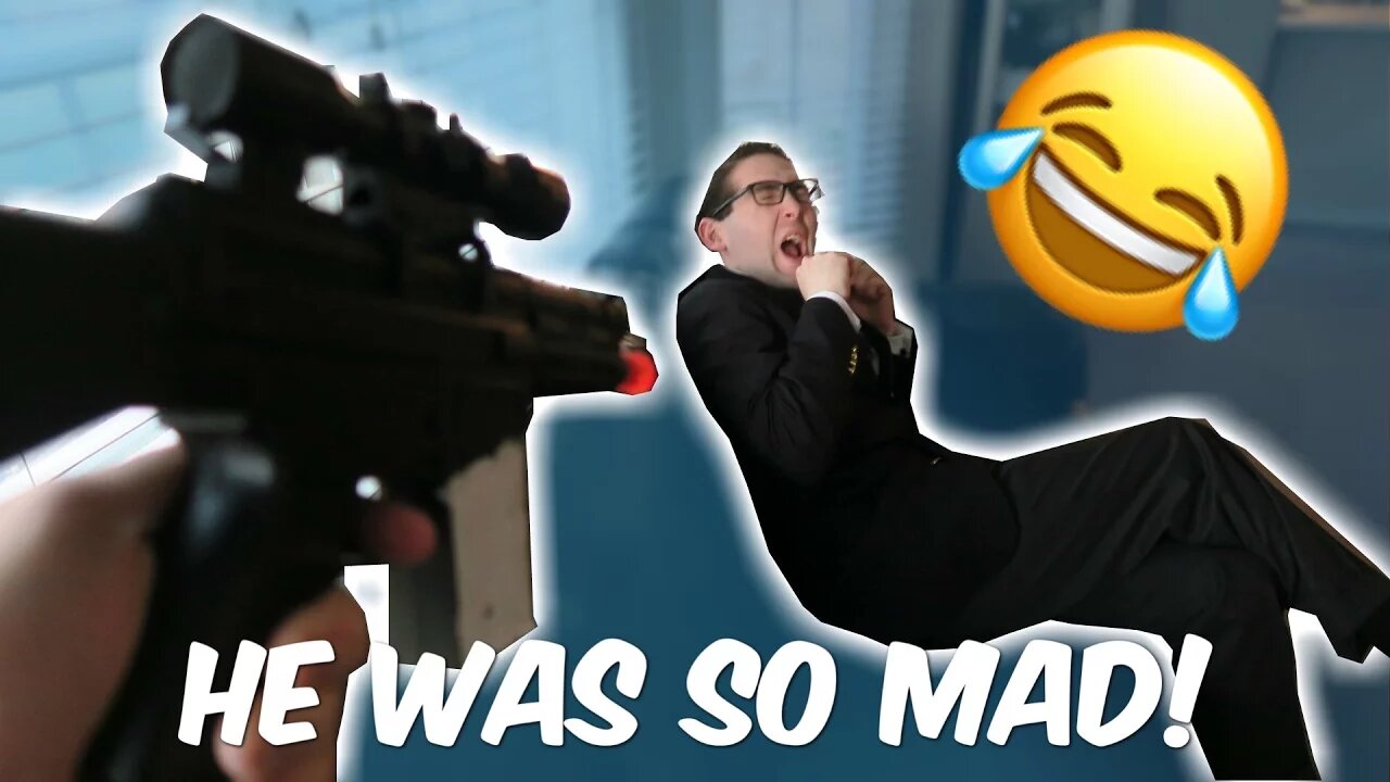 SURPRISE ATTACK w/ AIRSOFT GUN!