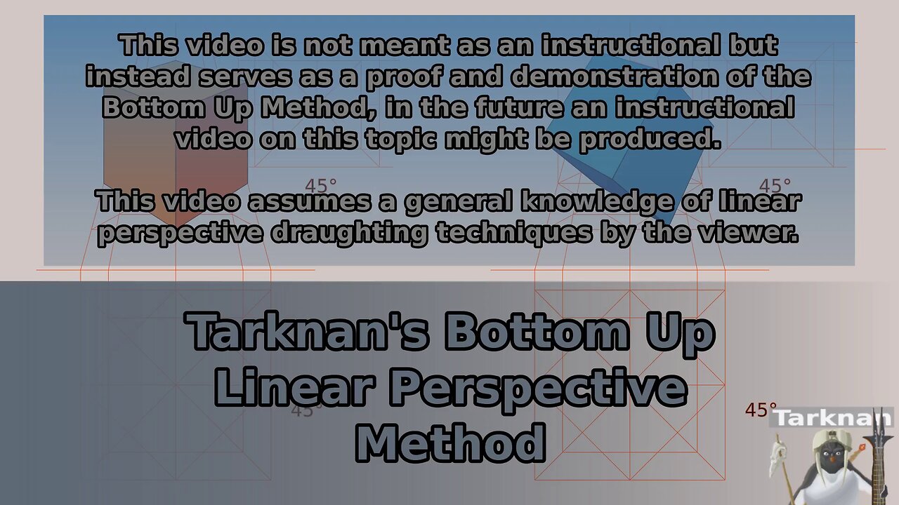 Tarknan's Bottom Up Linear Perspective Method