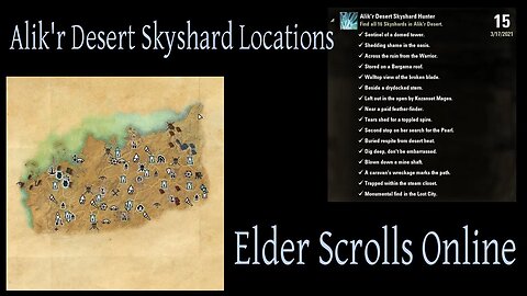 Alik'r Desert Skyshard Locations Map [Elder Scrolls Online] ESO