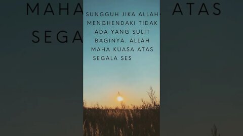 SUNGGUH TIDAK ADA YANG SULIT BAGI ALLAH