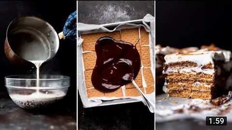 No Bake S'mores Cake