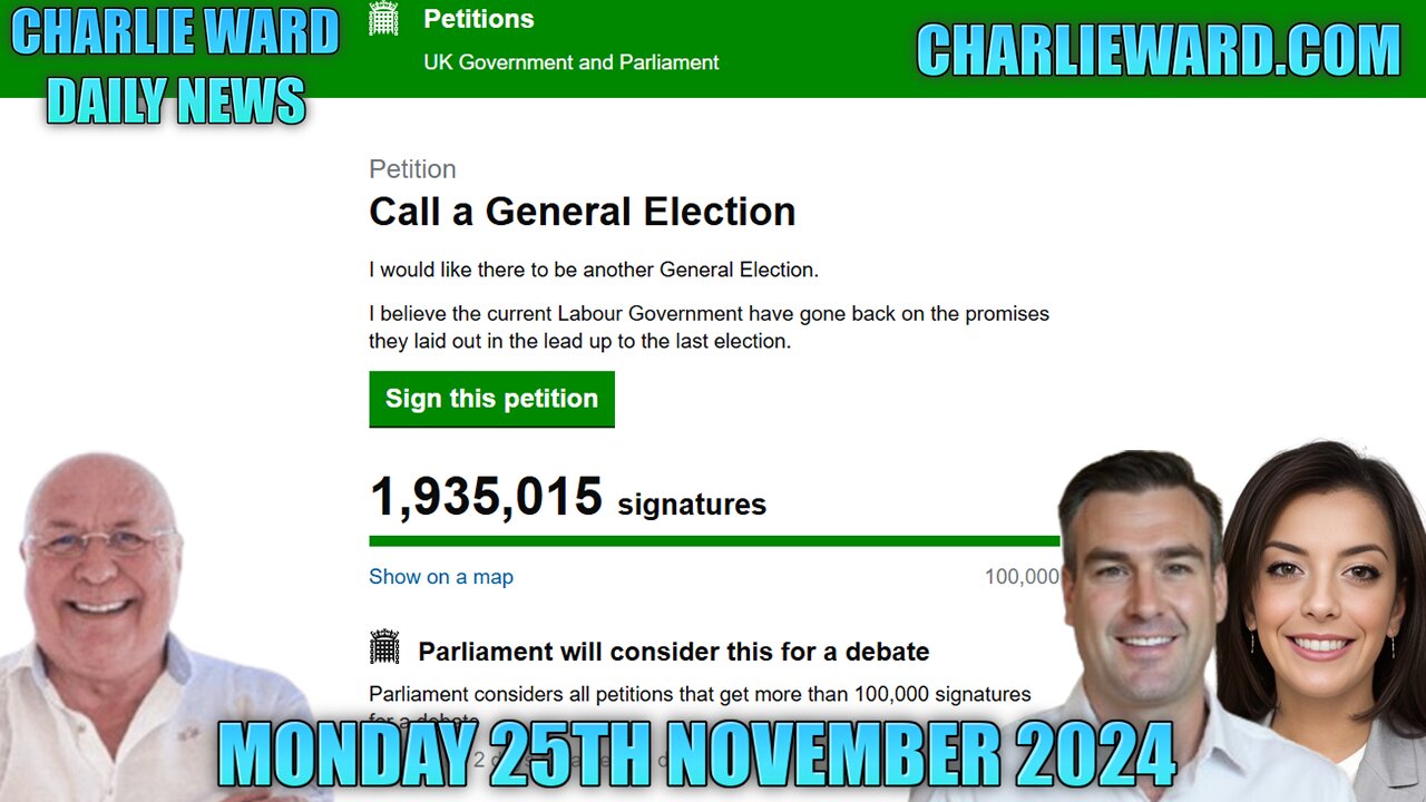 CHARLIE WARD DAILY NEWS WITH PAUL BROOKER MONDAY 25TH NOVEMBER 2024