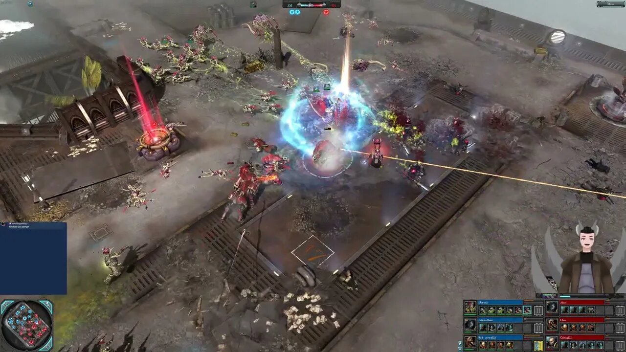 aZmodai, Autumnflame, Red Crown555 vs Afeat, Claw, Critical32 || Dawn of War 2: Elite Mod