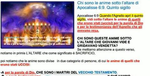 🔘Chi sono le anime sotto l’altare di Apocalisse 6:9?