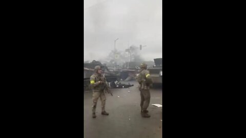 ★★★ Ukraine SOF reportedly destroy Russian VDV BMD-2 armored fighting vehicles in Irpin