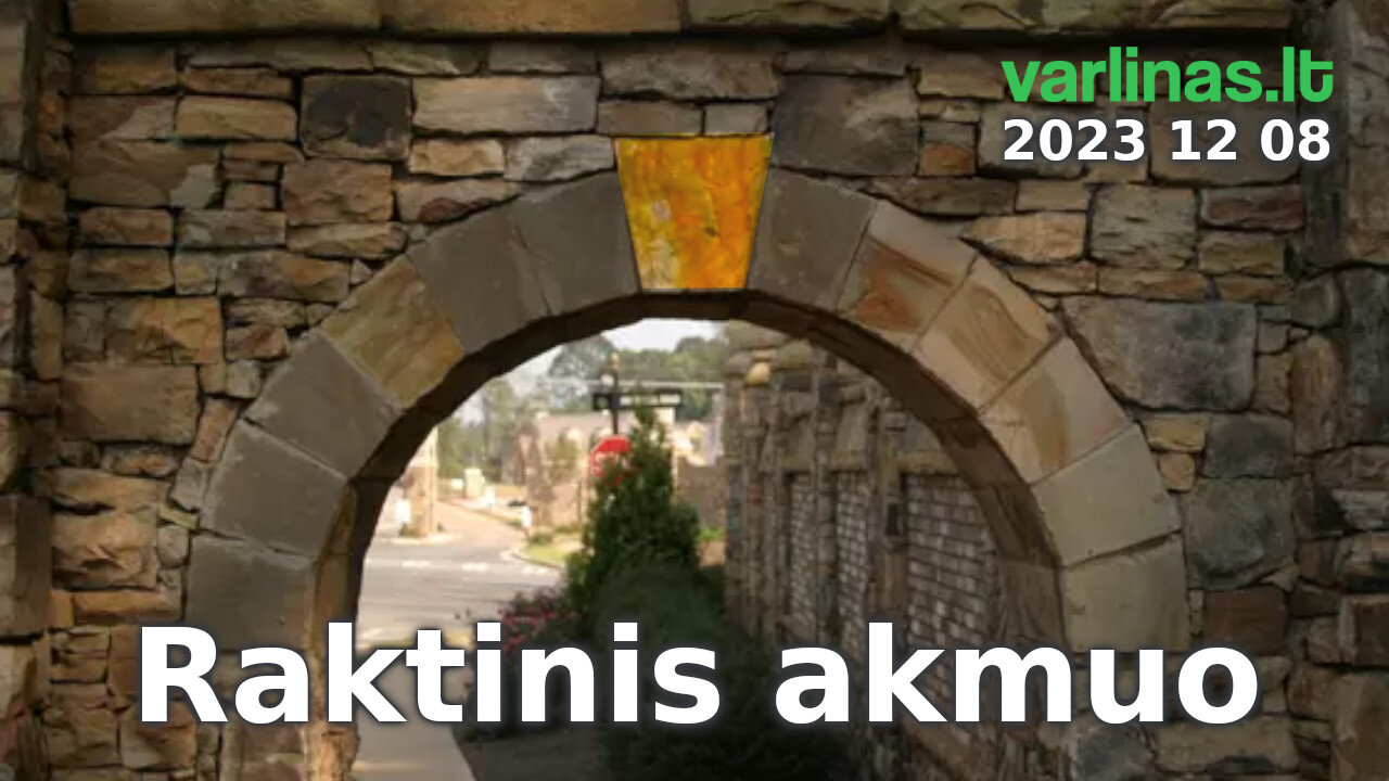 Varlinas tiesiogiai - 2023 12 08 - Raktinis akmuo 1 dalis