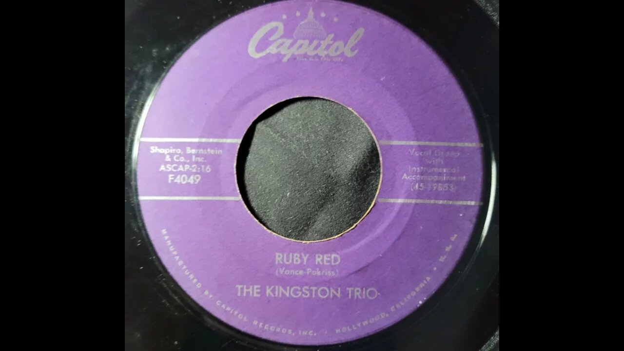 The Kingston Trio - Ruby Red