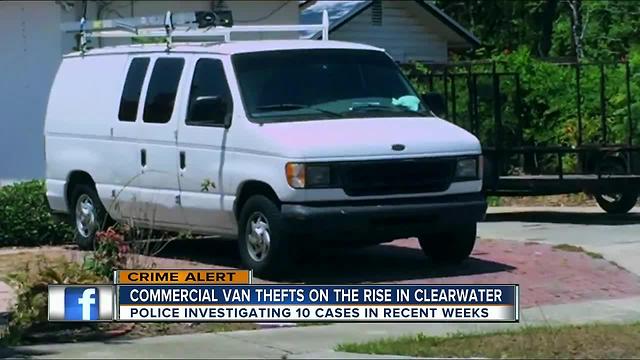 Commercial vans now target for thieves across Pinellas County