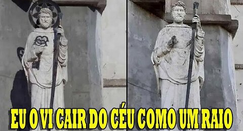 ESTÁTUA DE SÃO PEDRO DECEPADA - RUMO AO INFERNO