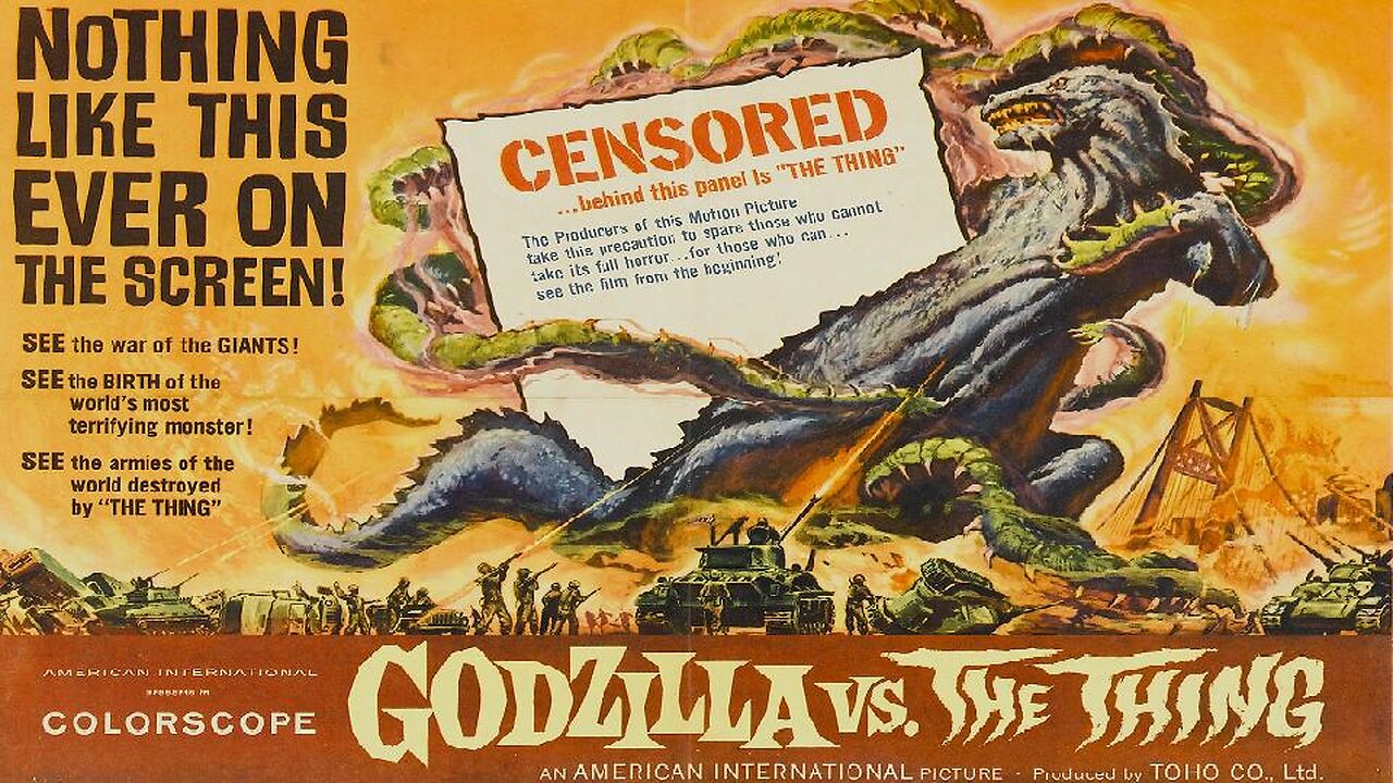 GODZILLA VS THE THING 1964 US English Release of Godzilla vs Mothra FULL MOVIE HD & W/S