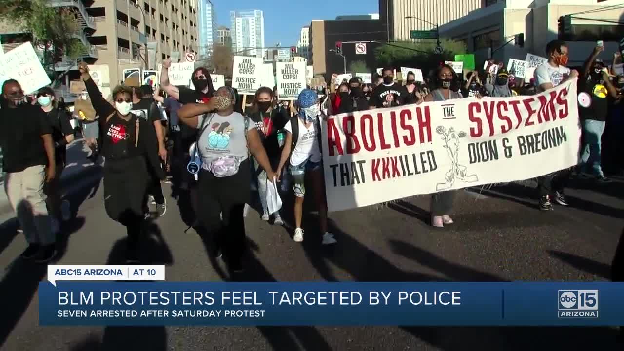 Several arrested during Phoenix protest for Breonna Taylor and Dion Johnson