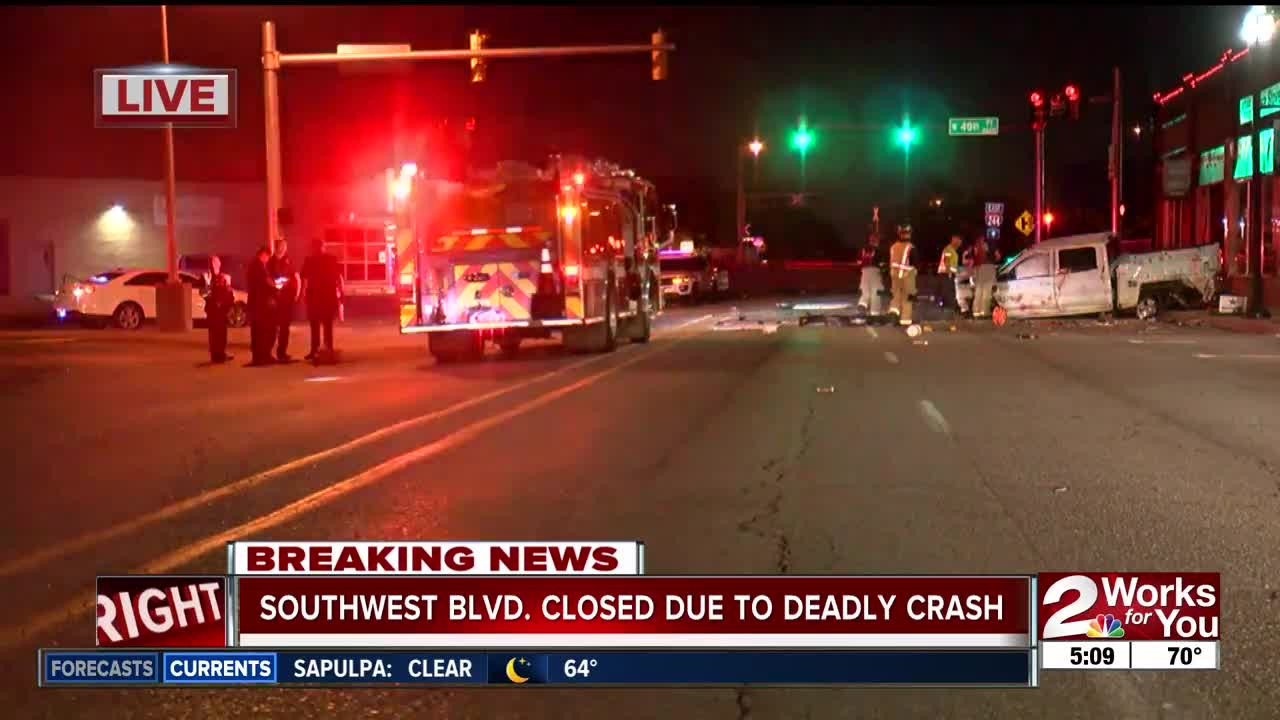 Southwest Boulevard closed due to deadly crash