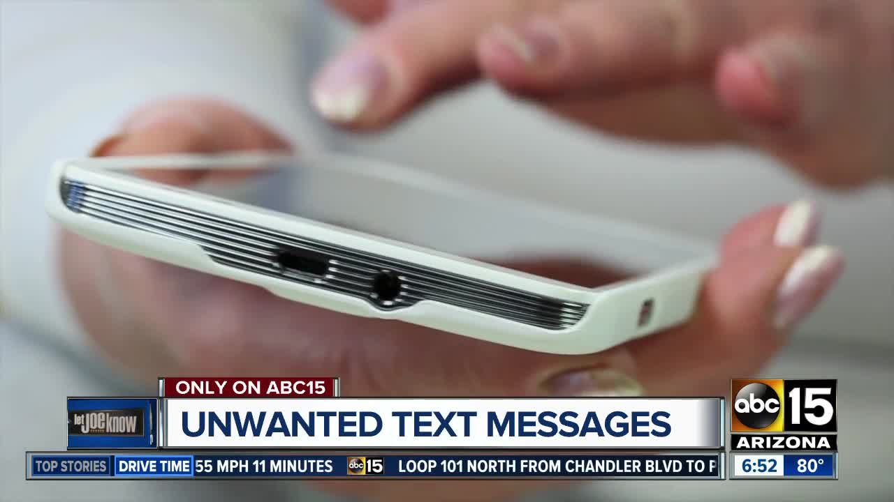 How to stop unwanted text messages