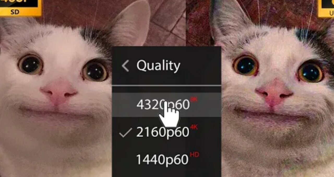 When I turned on 8k quality of a video my CPU be like ...!