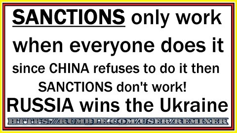 SANCTIONS only work