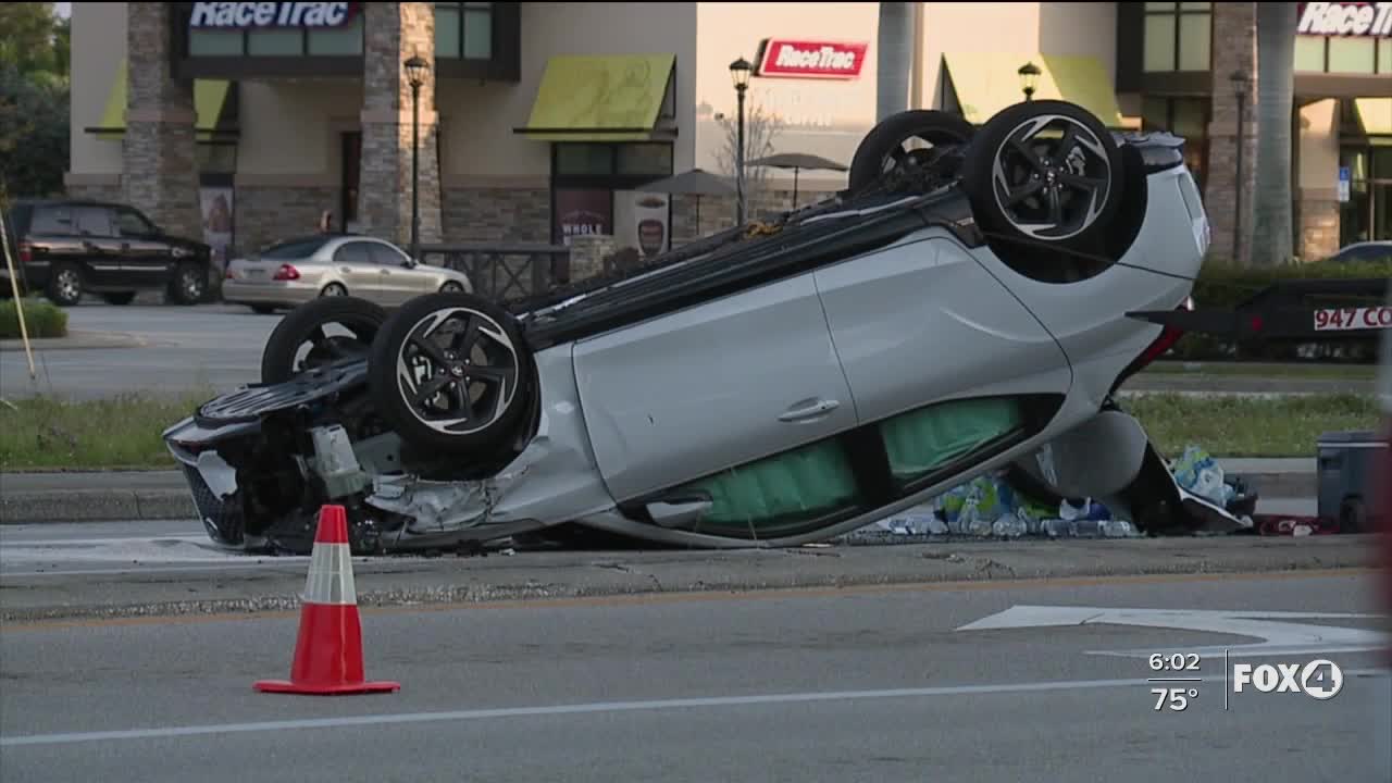 Rollover crash in Cape Coral