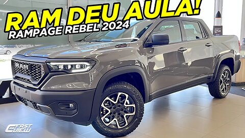 NOVA RAM RAMPAGE REBEL 2024 DOMINARÁ MERCADO COM PREÇO COMPETITIVO, POTÊNCIA ABSURDA E MUITOS ITENS