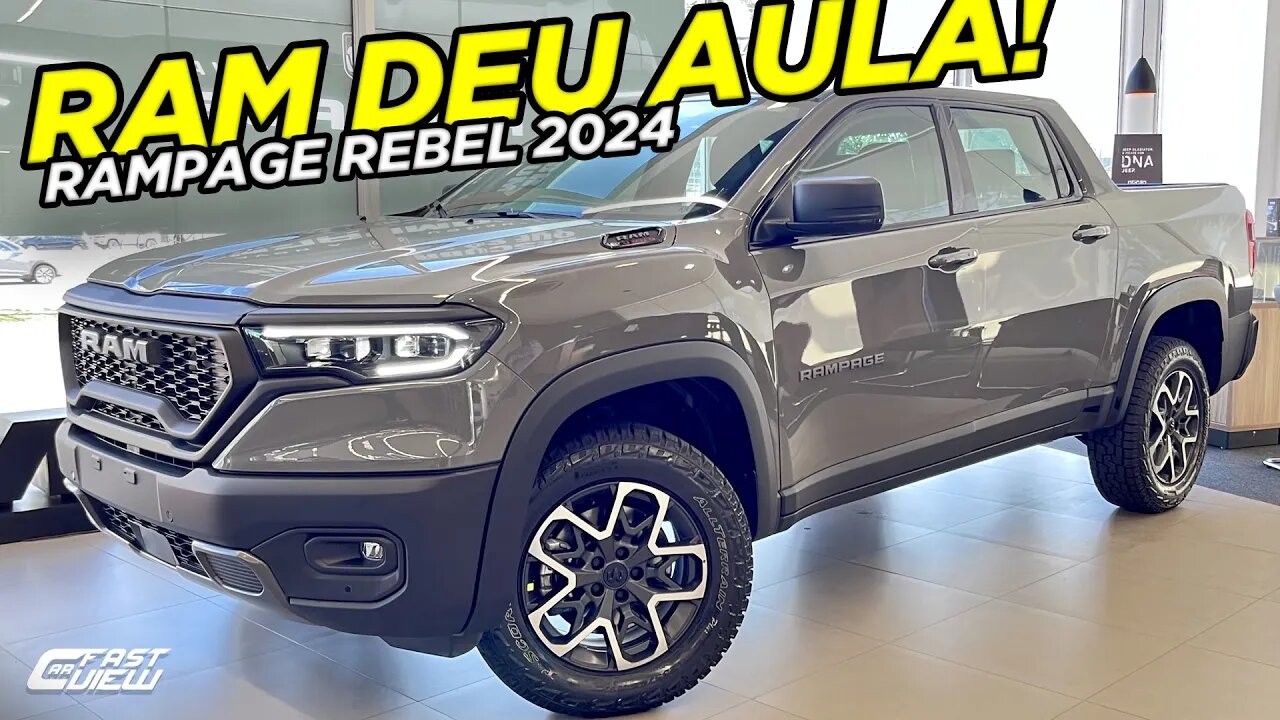 NOVA RAM RAMPAGE REBEL 2024 DOMINARÁ MERCADO COM PREÇO COMPETITIVO, POTÊNCIA ABSURDA E MUITOS ITENS