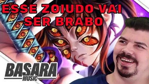Brabo demais! - REACT Deus da Lua - Kokushibo (Demon Slayer) - Basara - MELHOR DO MUNDO