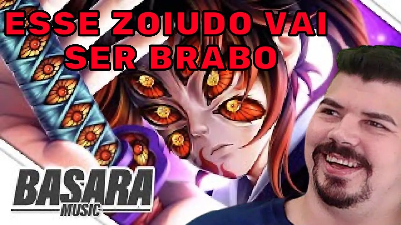 Brabo demais! - REACT Deus da Lua - Kokushibo (Demon Slayer) - Basara - MELHOR DO MUNDO