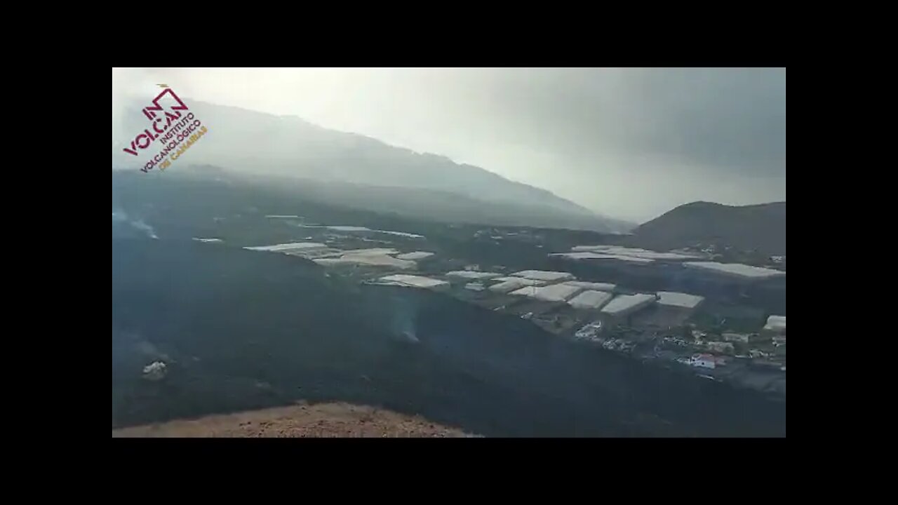 LAVA FLOW claims another Spanish town on La Palma