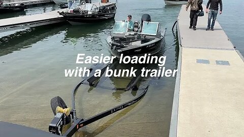 Easier loading with a bunk trailer