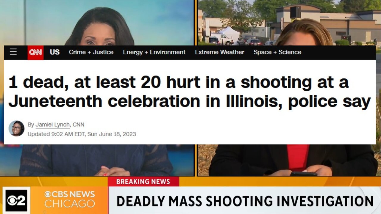 1 dead, at least 20 hurt in mass shooting at a Juneteenth celebration outside Chicago