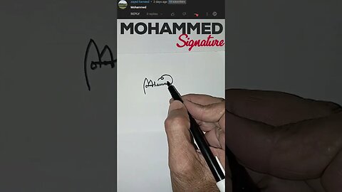 MOHAMMED | SIGNATURE | 2023