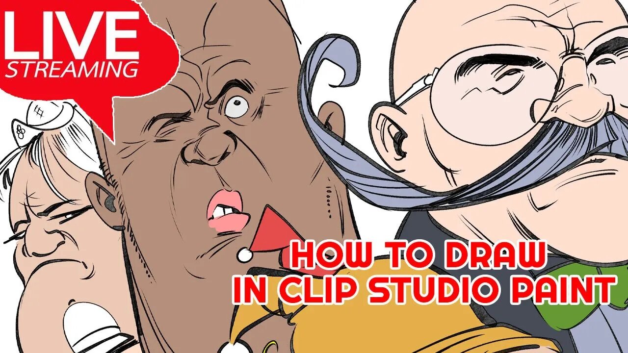 How to Draw in Clip Studio Paint - Live! #digitalart