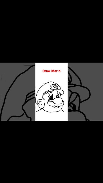Drawing Movie Mario Close Up #art #drawing #drawings #mariomovie mario