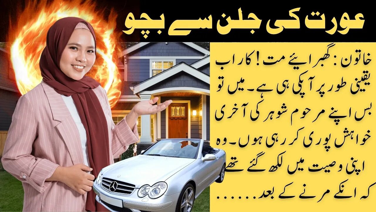 Clever wife sold Mercedes-Benz | interesting funny emotional short moral story in Urdu / Hindi