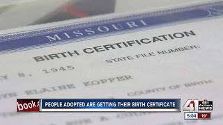 Missouri adoptees given copies of original birth certificate