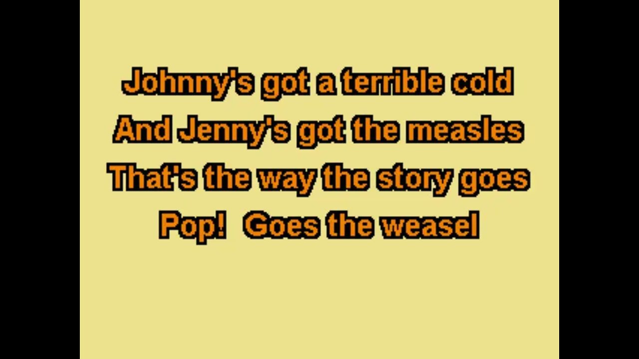 TU036 30 Traditional Pop Goes The Weasel