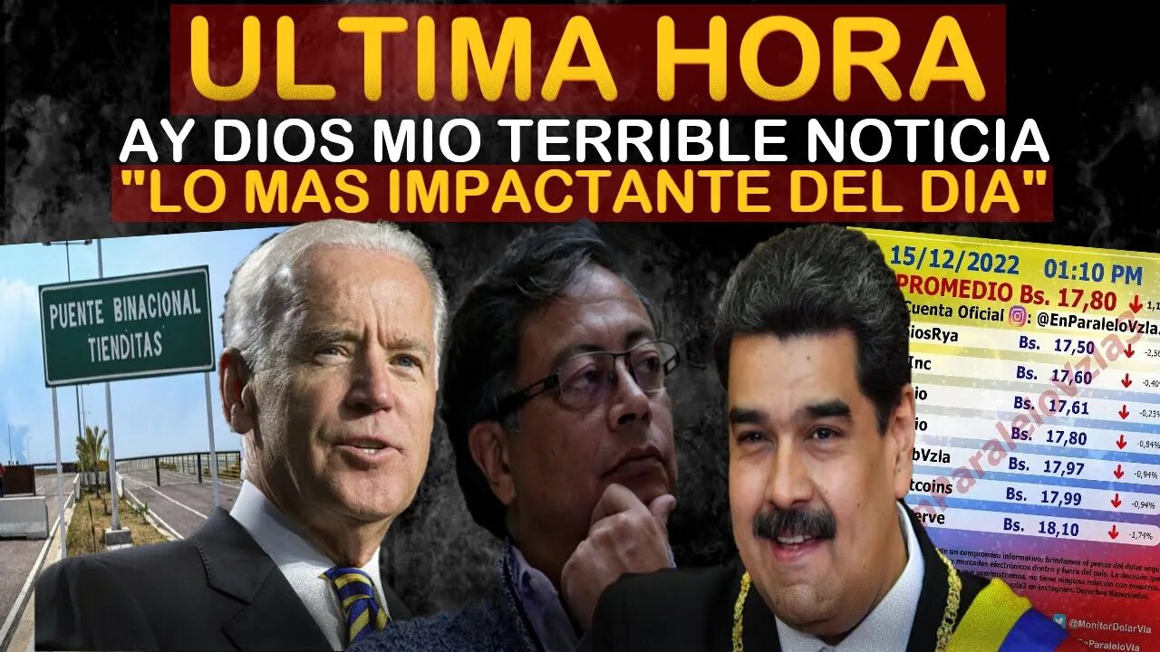 🔴SUCEDIO HOY! URGENTE HACE UNAS HORAS! MIRALO ANTES QUE LO BORREN - NOTICIAS VENEZUELA HOY