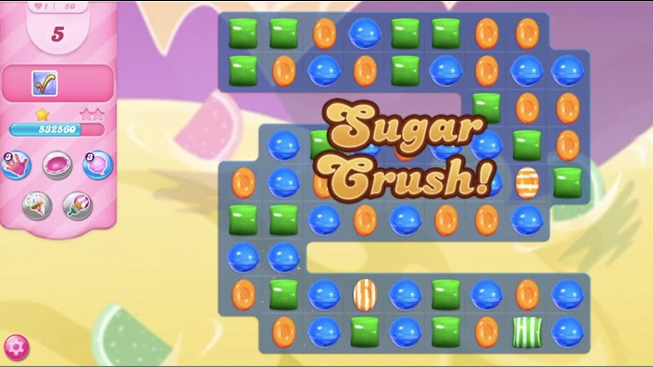 Candy Crush Saga | Level 50 | NO BOOSTERS | 580020 🦄