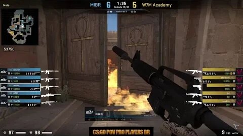 CSGO POV MIBR insani (30/17) vs W7M AC (Anubis) @ ESL Challenger Katowice 2023 SA Closed Qualifier
