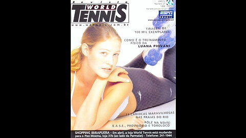 Revista World Tennis - 27a. Edição-Capa Luana Piovani