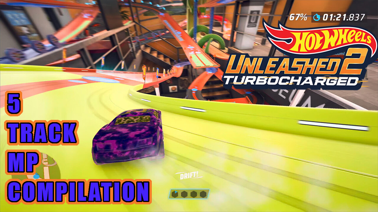 PS5 | Hot Wheels Unleashed 2: Turbocharged – 5 Track Compilation – Bully Goat 2022 HW Art Cars, Rare