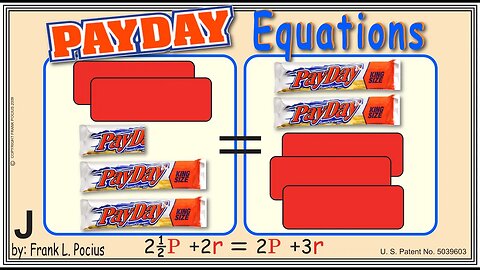 VISUAL PAYDAY 2.5P+2r=2P+3r EQUATION _ SOLVING BASIC EQUATIONS _ SOLVING BASIC WORD PROBLEMS