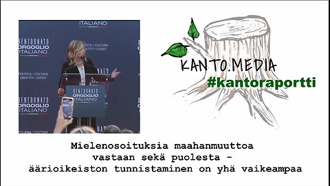 #kantoraportti - mielenosoituksia siirtolaisia vastaan ja puolesta