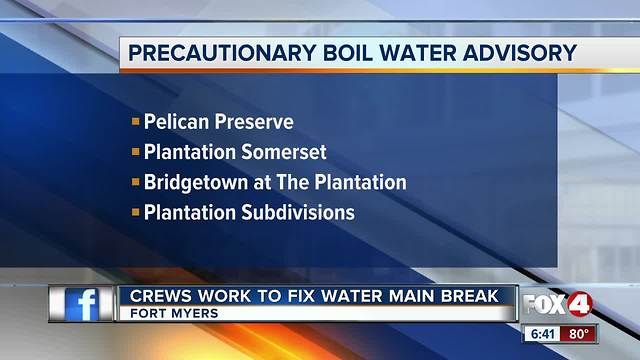 Parts of Fort Myers under boiling water notice